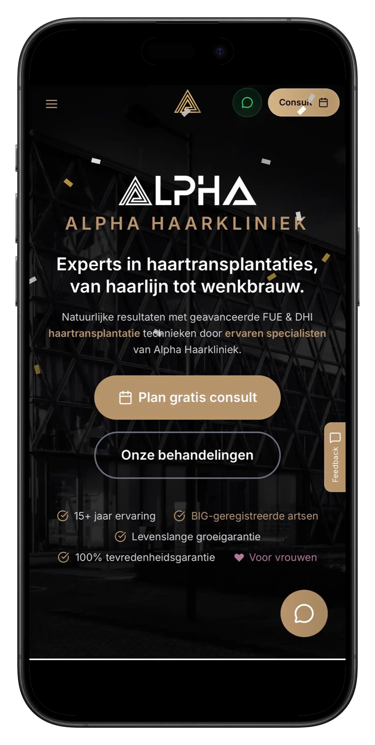 Alpha Haarkliniek - AI-Driven Haarkliniek Platform Alpha Haarkliniek - AI-Driven Haarkliniek Platform | Next.js 15, TypeScript, MongoDB project ontwikkeld door Crul.dev voor Alpha Haarkliniek