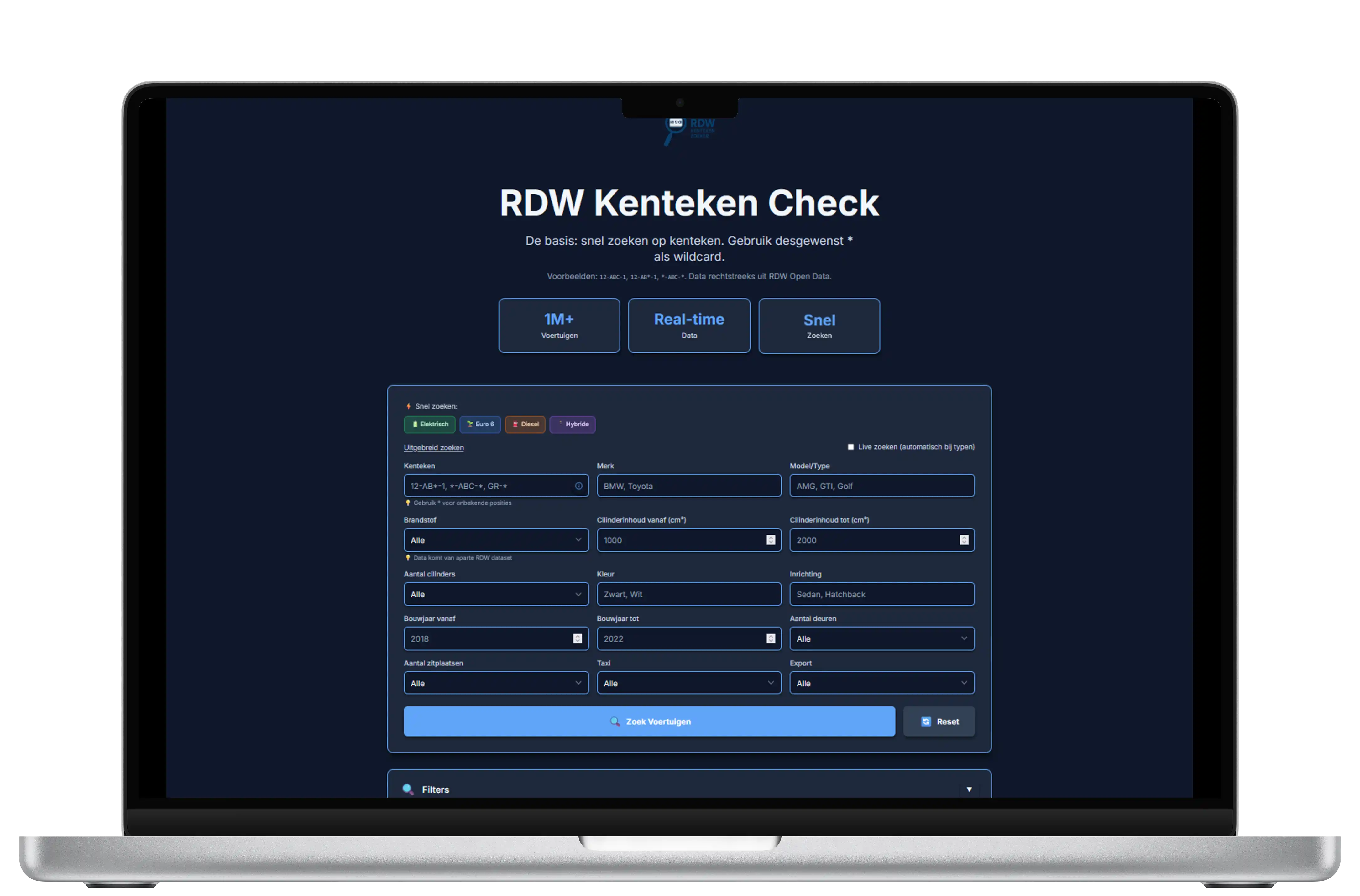 RDW Checker - Nederlandse Kenteken Zoek Platform RDW Checker - Nederlandse Kenteken Zoek Platform | Next.js 15, TypeScript, Express.js project ontwikkeld door Crul.dev voor Personal Project